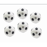 Vipnetwork - Set 6 Pelotas Inflable 22 Cm Diseño Futbol - Color Blanco
