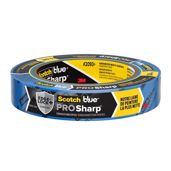 Cinta de pintor ScotchBlue PROSharp 2.4 cm x 55 m para interior y exterior