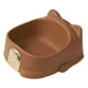 thumbnail image 1 of Cuenco Para Gatos Con Alfombrilla Antideslizante, Alimentación Amplia, Fácil De Limpiar Para Gatos, Perros Pequeños, Marrón, 1 of 5