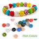thumbnail image 5 of 100 piezas de cuentas de estrás de 4 mm para hacer joyas, cuentas de disco brillantes, cuentas de arcilla con brillo de diamante para collar, pulsera, Navidad, blanco, 5 of 7