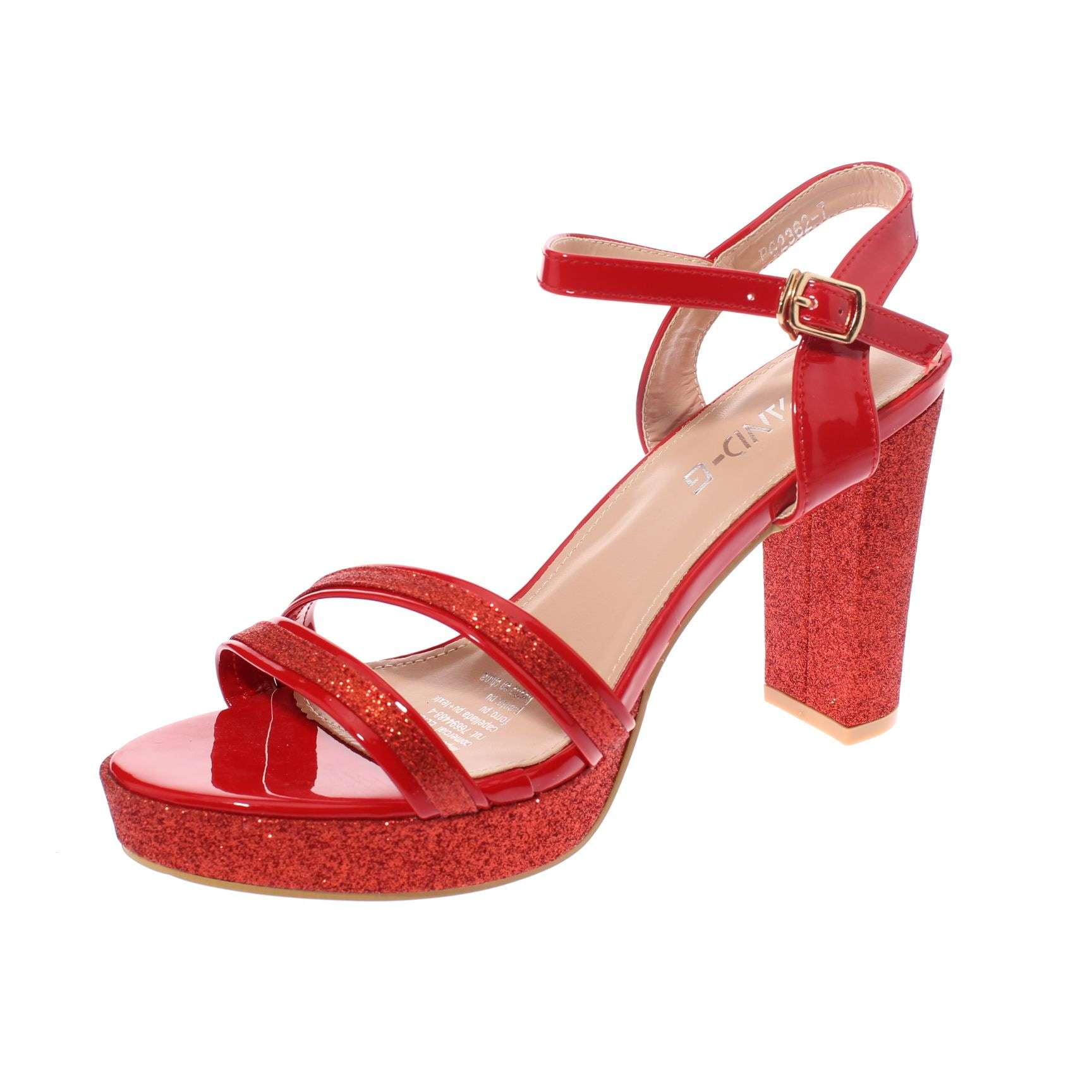 Vía Franca - Zapato Tacón Rojo Pand-g