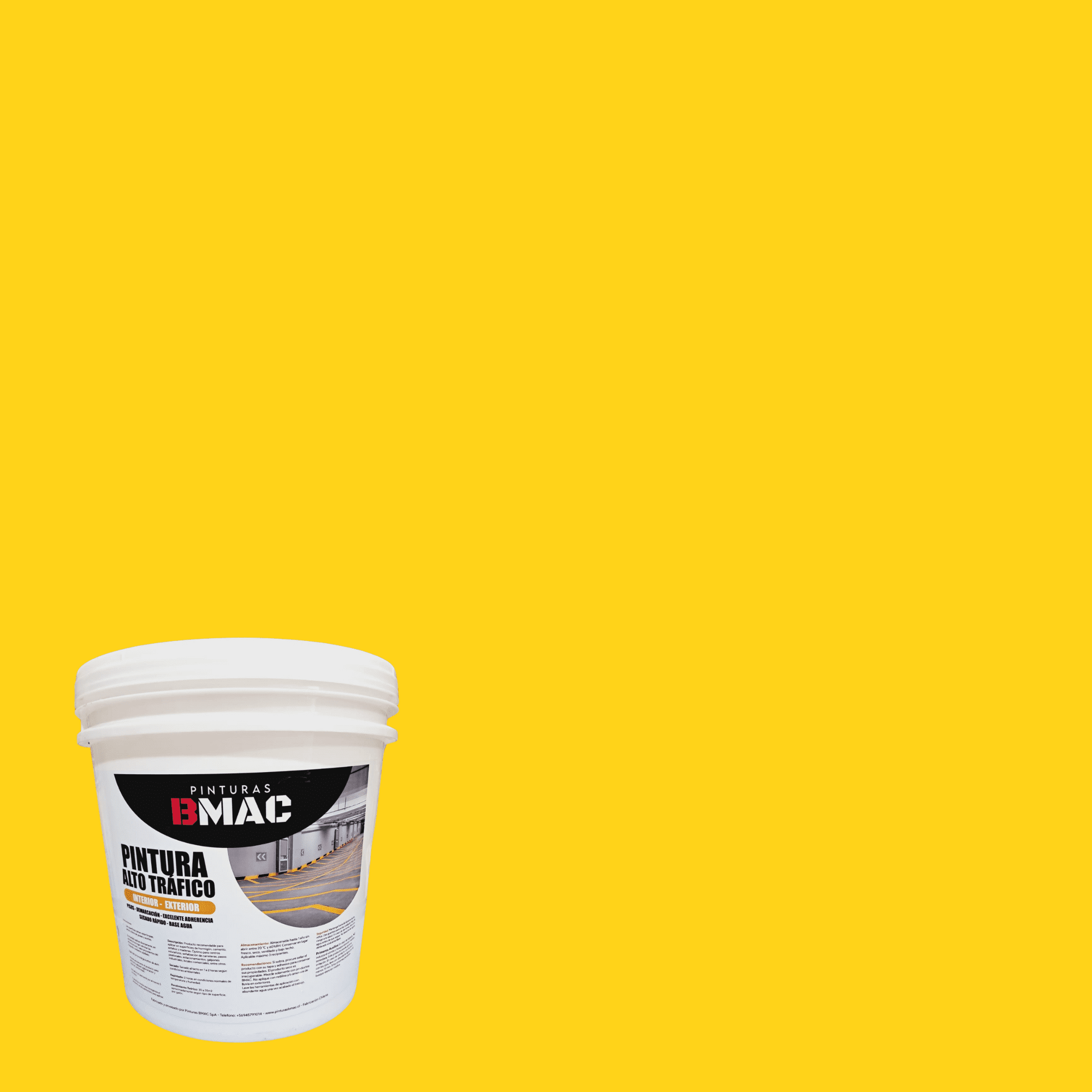 Bmac - Pintura Alto Trafico Amarillo Tineta