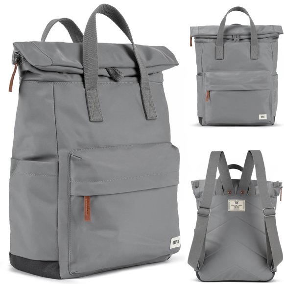 Mochila de viaje ORI LONDON The Canfield Medium Nylon Grey