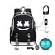 thumbnail image 1 of Luminous Happy Face With USB Charging Port, Casual Waterproof Backpack, Student School Bag, 1 of 4
