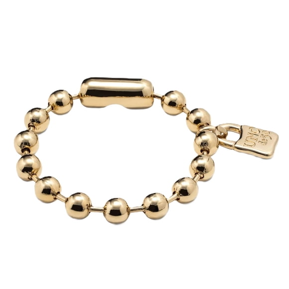 Pulsera Uno de 50 SNOWFLAKE chapada en oro de 18K