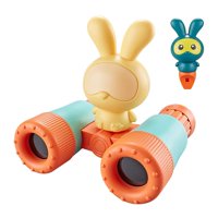 Magideal - Binoculares Para Niños Aventura De Plástico Plegable Observación Hd Explorer Mini Pequeño Telescopio Para Bebés Para Regalos Nueva Lágrima Navidad Naranja