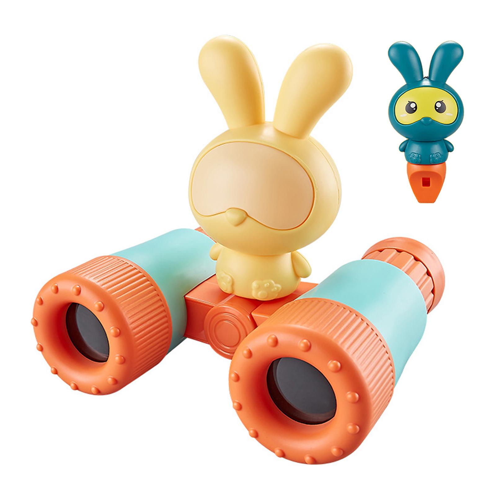 Magideal - Binoculares Para Niños Aventura De Plástico Plegable Observación Hd Explorer Mini Pequeño Telescopio Para Bebés Para Regalos Nueva Lágrima Navidad Naranja