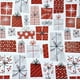 thumbnail image 1 of Papel de regalo Navidad blanco regalos rojo gris, 1 of 1