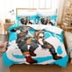 thumbnail image 1 of Juego de ropa de cama de microfibra suave de My Hero Academia, tamaño individual, matrimonial, queen y king size, estampado de Bakugo Todoroki Deku, 1 funda nórdica, 2 fundas de almohada., 1 of 3