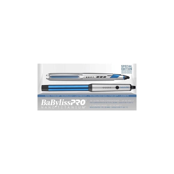Plancha Babyliss Pro Alisadora Titanio 1 12 y Rizador de 1