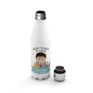 Creango - Botella Agua Termica Aqui Toma El Mejor Contador De Acero Inoxidable