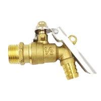 Ioensy - Grifo De Latón Bloqueable Para Agua De Jardín, Grifo Dn15 De 1/2 Pulgada Para Taller Exterior