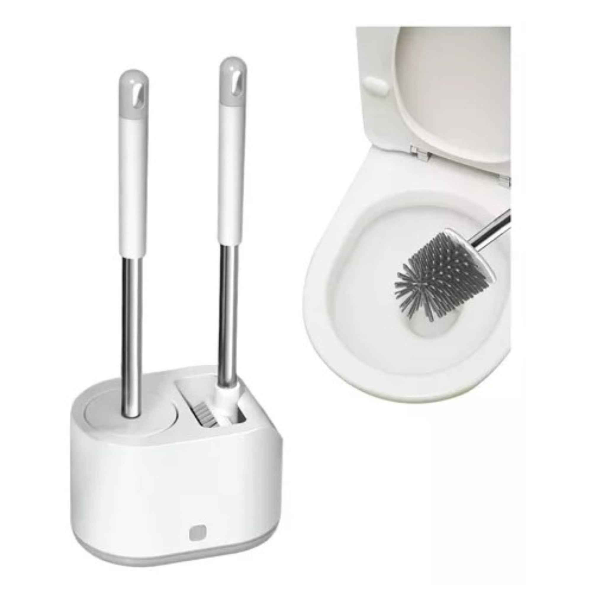 Citohome - Juego De Doble Cepillo De Baño Para Wc Y Cocina Con Sopapo Base - Elegancia Y Funcionalidad En La Limpieza