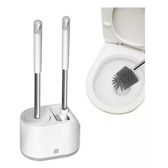Juego De Doble Cepillo De Baño Para Wc Y Cocina Con Sopapo Base - Elegancia Y Funcionalidad En La Limpieza 