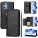 thumbnail image 1 of Funda tipo libro para UMIDIGI Power 7 Max con bolsillo con cremallera, cierre magnético, 7 ranuras para tarjetas y correa para la muñeca., 1 of 6