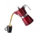 thumbnail image 3 of Cafetera Italiana Express 600ml Aluminio Rojo Evva Ibili, 3 of 4