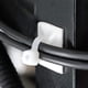 thumbnail image 3 of Soportes para cables XHF 3M, autoadhesivos, blancos, 100 unidades, 3 of 7