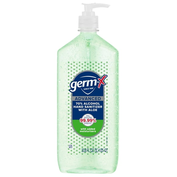 Gel Antibacterial Germ-X Advanced con Aloe y Vitamina E 1L con Dispensador