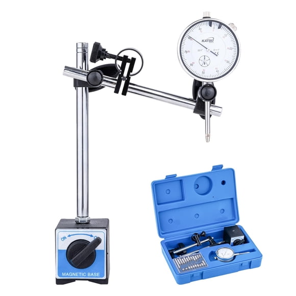 Indicador de esfera KATSU Tools 0-1,0 mm con base magnética de 22 puntos