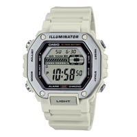 Reloj Casio Standard Digital White Resin Strap Quartz Mwd-110H-8Av 100M Men'S Watch