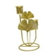 thumbnail image 2 of Candelabro Cónico De Hierro Con Escultura De Hoja De Ginkgo Para Mesa De Comedor De Boda, 2 Tazas Doradas, 2 of 3