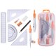 thumbnail image 2 of Set de Geometría Unjoo 10 piezas Naranja para estudiantes, 2 of 6