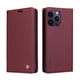 thumbnail image 5 of Funda Billetera de Cuero para iPhone 15 Pro Max con Tarjetero y Soporte - Tapa Magnética Rojo, 5 of 6