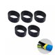 thumbnail image 1 of 5 Paquetes De Anillo De Agarre De Raqueta De Tenis, Banda De Agarre De Bádminton Absorbente Del Sudor, Negro, 1 of 2
