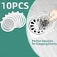 thumbnail image 4 of 10pcs, Disposable Shower Drain Hair Catcher For Shower, Hair Catcher Shower Drain Bathtub Stopper, Mesh Stickers Filter Sink Strainer Stickers, 4 of 4