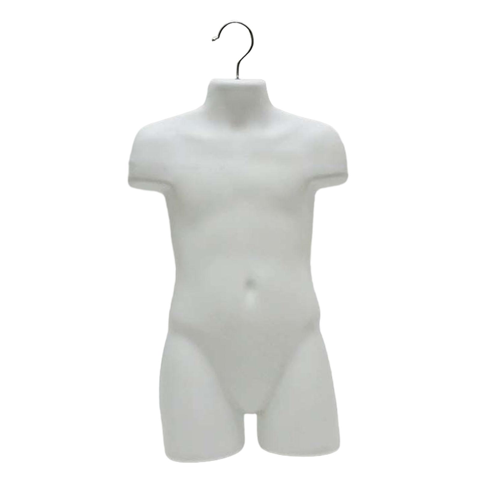 Bothyi - Maniquí De Exhibición De Medio Cuerpo Para Niños, Modelo Blanco Para Abrigos, Camisas, Camisetas, 52Cm