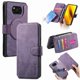 thumbnail image 1 of Funda Billetera Magnética para Xiaomi Poco X3 NFC Soporte Tarjetas Desmontable Morado, 1 of 6