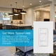 thumbnail image 3 of Interruptor regulador doméstico inteligente Lutron Caseta PD-6WCL-WH blanco, 3 of 8