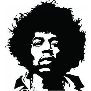 Rienda Libre Graphics - Decomural Jimmy Hendrix Guitar Rock Music Ws-33949