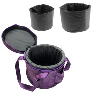 Bothyi - Estuche De Transporte Para Cuencos Cantores De Cristal, Bolsa De Viaje Para Viajes, Campamentos Y Meditación, 11 Pulgadas