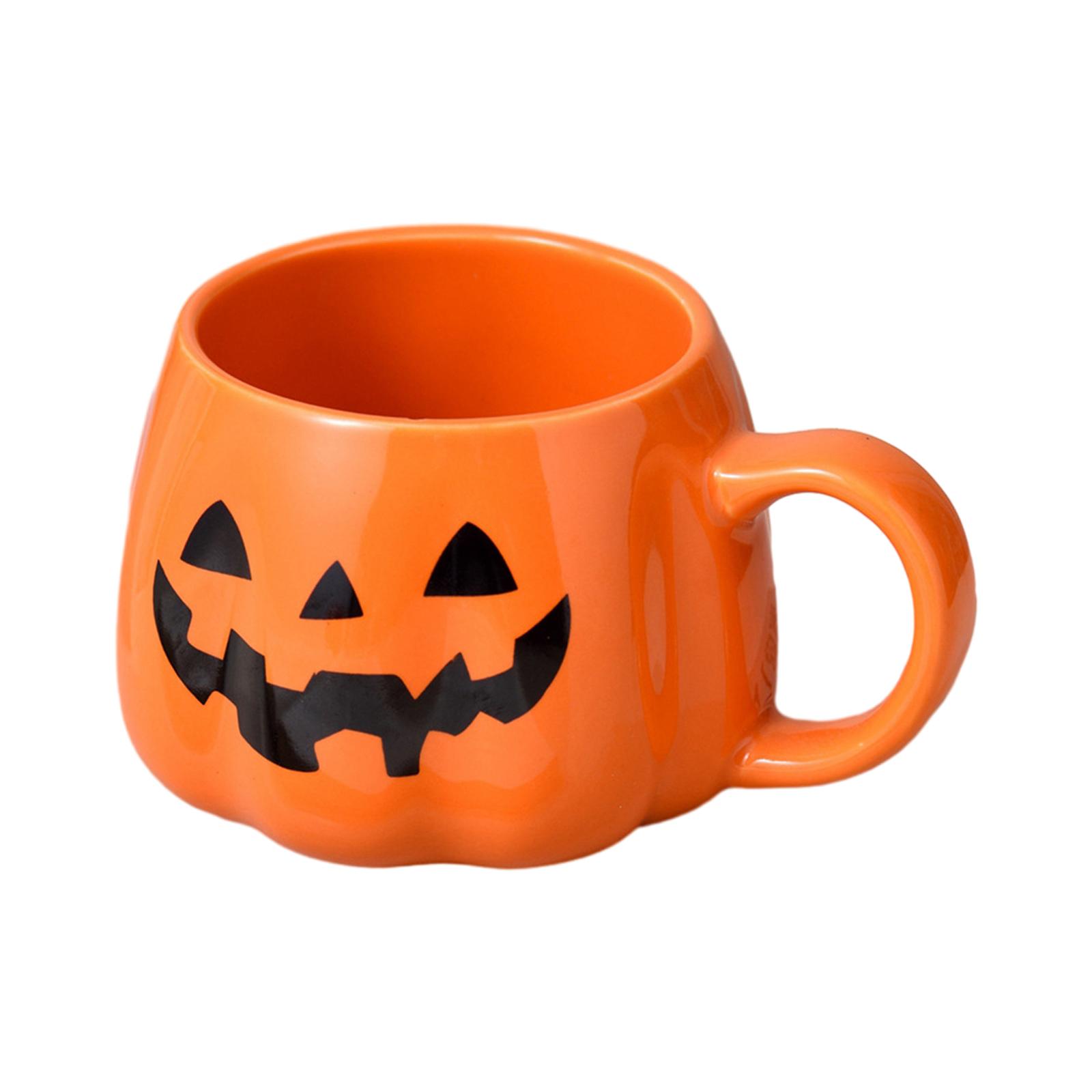 Bothyi - Taza De Calabaza Tazas Navideñas De Otoño Taza De Dibujos Animados De Halloween Para Fiesta Temática Hombres Niños Negro