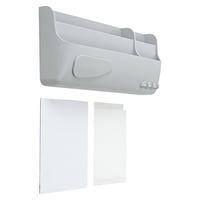 Soporte Magnético Para Guardar Rotuladores De Borrado En Seco Mastervision, Color Gris