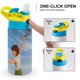 thumbnail image 4 of David Botella de Agua con Tapa Pop Top de Un Toque, Acero Inoxidable, a Prueba de Fugas, para Deportes, Botella Infantil azul 12 oz, 4 of 6
