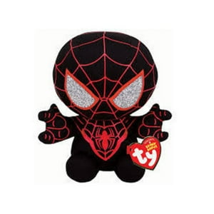 Total Click - Juguete Peluche Spiderman Miles Morales 30Cm Negro Infantil