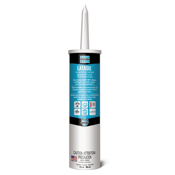 Sellador de silicona Laticrete Latasil High Performance White