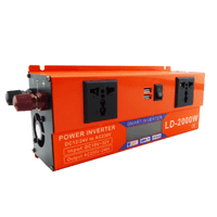 Genericio - Inversor Voltaje Vehículo 12/24V 2000W 2Usb Lcd