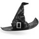 thumbnail image 1 of Sombrero de bruja Srnede Halloween negro para mujer y hombre, 1 of 5