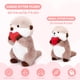 thumbnail image 4 of Animal de peluche Nutria Riuhot 40 cm con corazón rojo, 4 of 7
