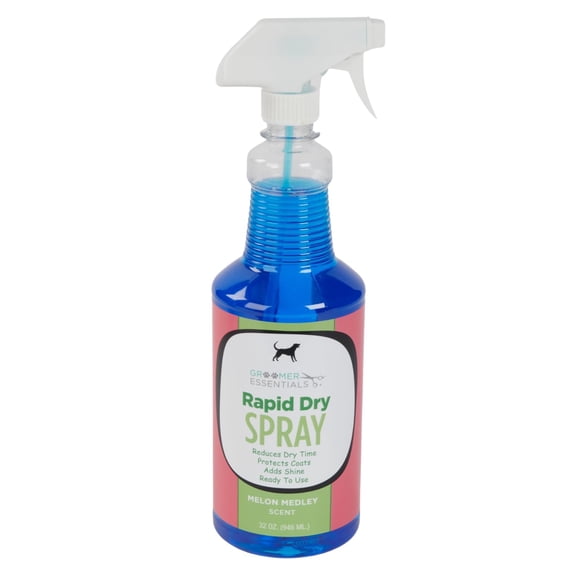 Spray secado rápido para mascotas GROOMER ESSENTIALS Rapid Dry 946 ml