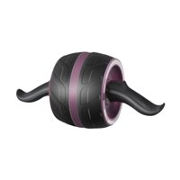Magideal - Rodillo Abdominal Con Resorte De Resistencia, Rueda Abdominal Automática Para Ejercicios De Musculación, Dispositivo Compacto Para Entrenamiento Abdom Violeta M