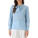 thumbnail image 2 of INSPIRE CHIC Blusas de Mujer con Lazo en el Cuello Elegante Manga Larga para Oficina y Trabajo L Azul Cielo, 2 of 4
