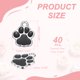 thumbnail image 2 of Uxcell Encanto de Huella de Esmalte, Encantos de Huella de Pata de Perro, Colgantes de Huella de Animal Lindo, Cuentas de Gato (40 Piezas, Metal, Negro/Blanco) para DIY, 2 of 6