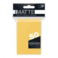 Protectores De Cubierta Ultra Pro Pro-Matte, Amarillo Mate, 50 Quilates