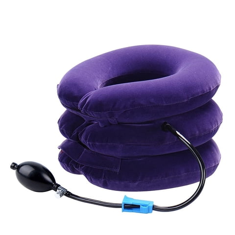 Dispositivo Inflable De Tracción Cervical Runzi Morado
