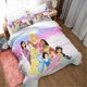 thumbnail image 2 of Princess Cartoon Girl Duvet Cover Set 100% Microfiber Bedding Sets 3 Pieces Ultra Soft Skin-Friendly Comforter Cover Set, 2 of 5