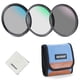 thumbnail image 1 of Kit de filtros de lentes NEEWER UV CPL ND8 de 55 mm con funda de almacenamiento, 1 of 8
